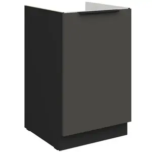Konyhaszekrény Aria-Gr/Bl Anti Fingerprint 50zl 1f Bb kép