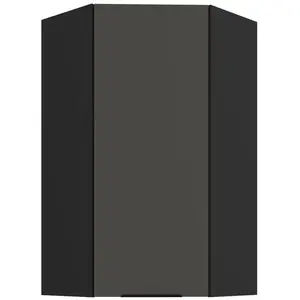 Konyhaszekrény Aria-Gr/Bl Anti Fingerprint 60x60 Gn-108 1f (45°) kép