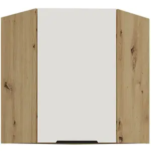 Konyhaszekrény Aria-Wh/Ar Anti Fingerprint 60x60 Gn-72 1f (45°) kép