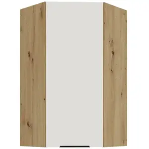 Konyhaszekrény Aria-Wh/Ar Anti Fingerprint 60x60 Gn-108 1f (45°) kép