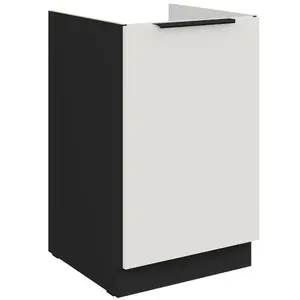 Konyhaszekrény Aria-Wh/Bl Anti Fingerprint 50zl 1f Bb kép