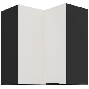 Konyhaszekrény Aria-Wh/Bl Anti Fingerprint 60x60 Gn-72 2f (90°) kép