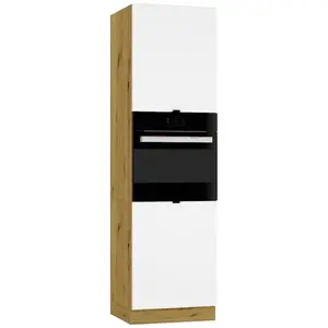 Konyhaszekrény Cosmo Gianna D 60 Pk/2133 P/L Fehér Alaszka/Tölgy Artisan kép