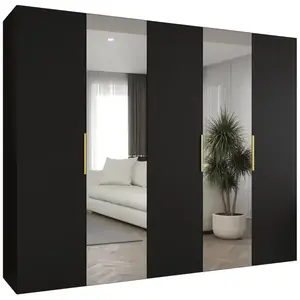 Szekrény Marbella II 250 fekete/arany kép