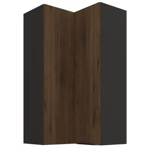 Konyhaszekrény Monza dió okapi 60x60 GN-108 2F (90°) kép
