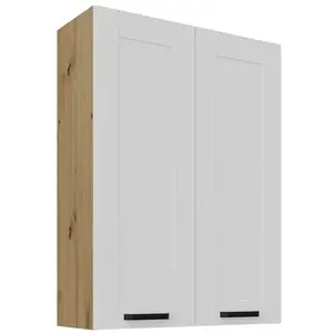 Konyhaszekrény Luna fehér matt/artisan 80G-108 2F kép