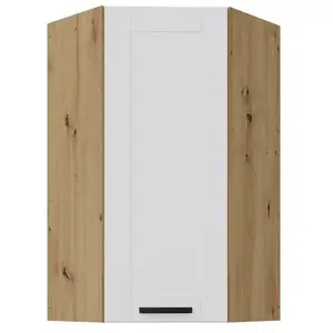 Konyhaszekrény Luna fehér matt/artisan 60x60 GN-108 1F (45°) kép