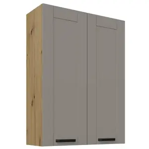 Konyhaszekrény Luna claygrey/artisan 80G-108 2F kép