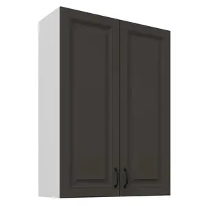 Konyhaszekrény Stilo grafit matt/fehér 80G-108 2F kép
