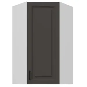 Konyhaszekrény Stilo grafit matt/fehér 60x60 GN-108 1F (45°) kép