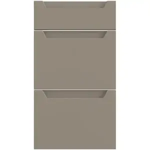 Konyhafront D40s3 Q2 K204 Capuccino Matt Gri kép