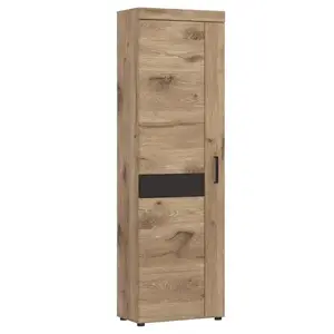 Szekrény Grano GRNGS1L 1D tölgy viking/pvc tölgy viking/pvc szürke terület kép