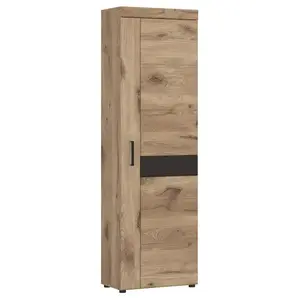 Szekrény Grano GRNGS1R 1D tölgy viking/pvc tölgy viking/pvc szürke terület kép