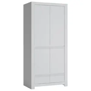 Szekrény Novi NVIS02 2D2S fehér alpin/pvc fehér szupermat kép