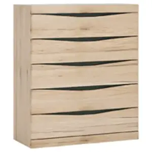 Komód Summer típus 34 5S san remo fényes/arusha/srs mdf kép