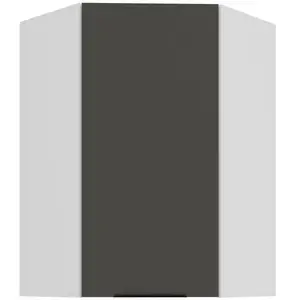 Konyhaszekrény Aria-GR/WH anti fingerprint 60X60 GN-90 1F (45°) kép