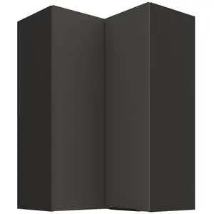 Konyhaszekrény Aria-GR/BL anti fingerprint 60X60 GN-90 2F (90°) kép