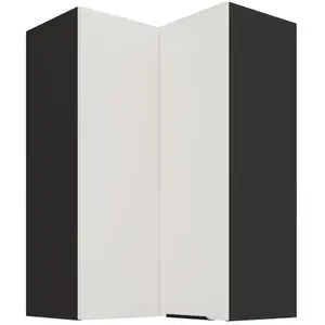 Konyhaszekrény Aria-WH/BL anti fingerprint 60X60 GN-90 2F (90°) kép