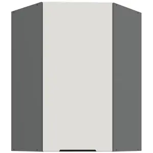 Konyhaszekrény Aria-WH/ANT anti fingerprint 60X60 GN-90 1F (45°) kép