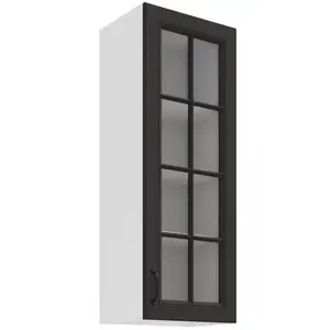 Konyhaszekrény Stilo matt grafit/fehér 40GS-108 1F kép