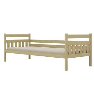 Ágy Dawid standard 80x160 természetes, lakkozott kép