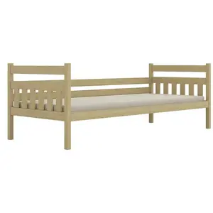 Ágy Dawid standard 80x200 természetes, lakkozott kép