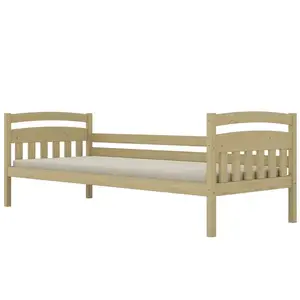 Ágy Tosia standard 80x180 természetes, lakkozott kép