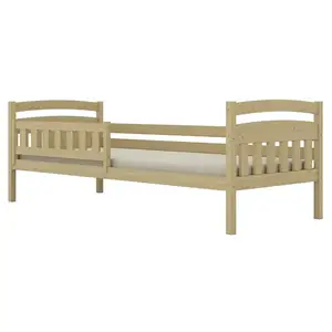 Ágy Tosia standard + korlát 90x200 természetes, nem lakkozott kép