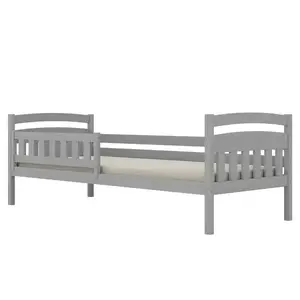 Ágy Tosia standard + korlát 80x200 szürke kép
