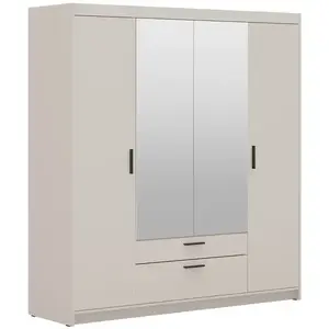 Szekrény Elena 4D 2S tükör homokbézs kép