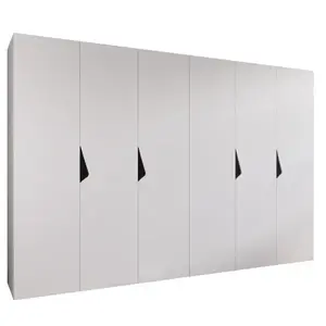 Szekrény Sandi 1-300 (2x150) fehér/fekete kép