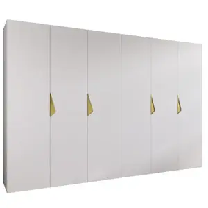 Szekrény Sandi 1-300 (2x150) fehér/arany kép
