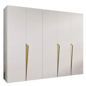 Szekrény Piano 1-250 fehér/arany kép