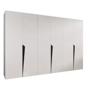 Szekrény Piano 1-300 (3x100) fehér/fekete kép