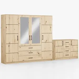 Szett szekrény Belluno 240 artisan + komód Belluno 150 kép