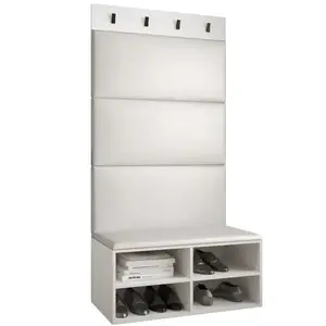 Előszobafal Miro fehér panel fehér eco kép