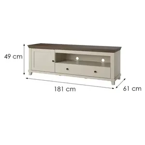 TV stolík Evora 40 Bez/Dub Dunin kép