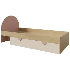 Ágy Lexi 13l/P Cremona/Macadamia/Rózsaszín kép