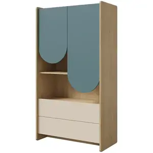 Regál Lexi 6 Cremona/Macadamia/Tengeri kép