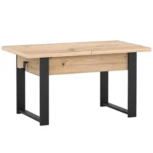 Asztal, felhúzható Hugo Artisan/Fekete kép