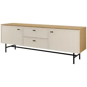 TV stolík Elora 10 Dub Jarná/Macadamia kép