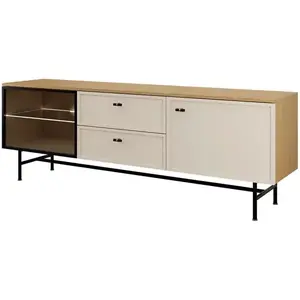 TV stolík Elora 11 Dub Jarná/Macadamia kép