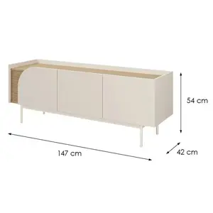 TV stolík Carmen 10 Macadamia/Dub Jarná kép