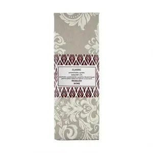 Lepedő elasztikus Classic pamut ekrü/világosszürke 220x200 + 25 Merkury Home kép