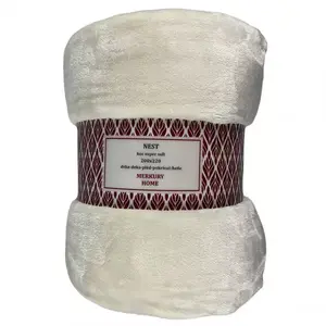 Pléd Nest Super Soft ekrü 200x220 Merkury Home kép