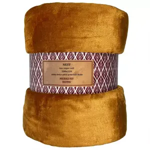 Pléd Nest Super Soft mustár 200x220 Merkury Home kép
