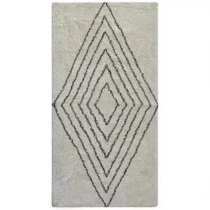 Szőnyeg Berber 98 ekrü/fekete 70x140 Merkury Home kép