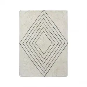 Szőnyeg Berber 99 ekrü/fekete 130x170 Merkury Home kép