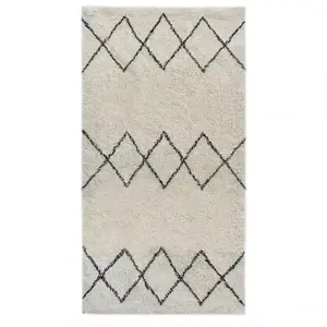 Szőnyeg Berber 01 ekrü/fekete 70x140 Merkury Home kép
