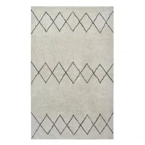 Szőnyeg Berber 02 ekrü/fekete 130x170 Merkury Home kép